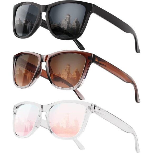 Women\'s Polarized Sunglasses UV400 Protection Square Fashion Outdoor